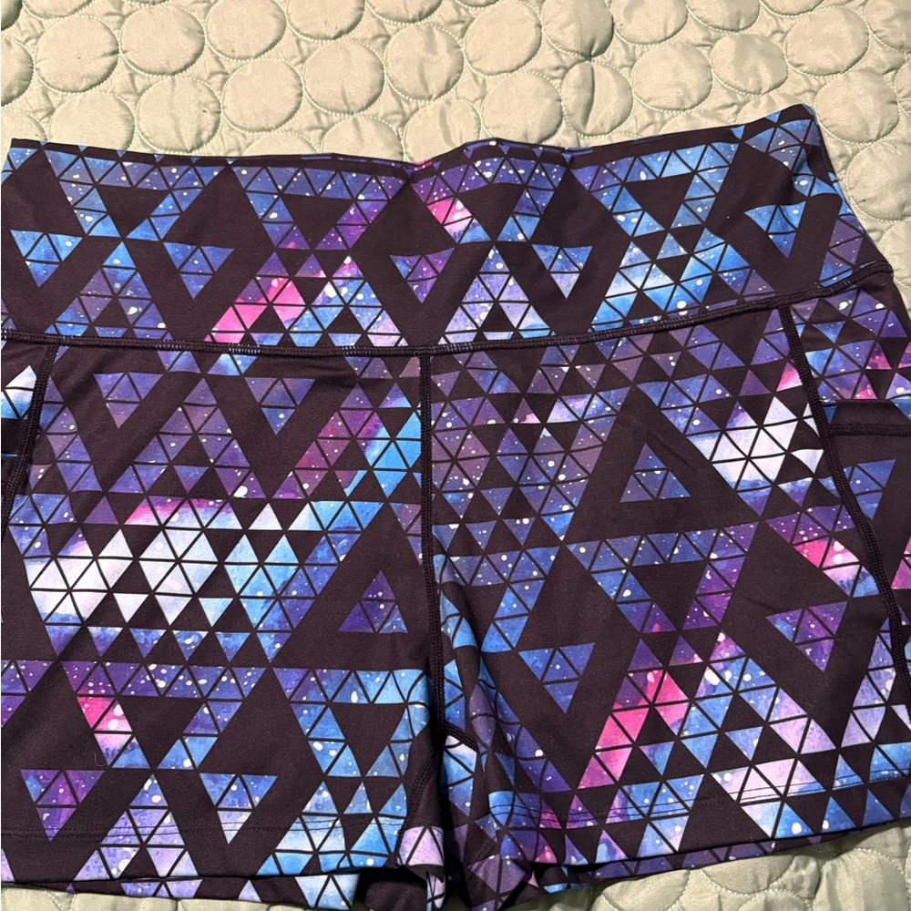 Constantly Varied Gear Women's Shorts - Purple and Blue Geometric